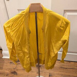 J. Crew cardigan - yellow, M